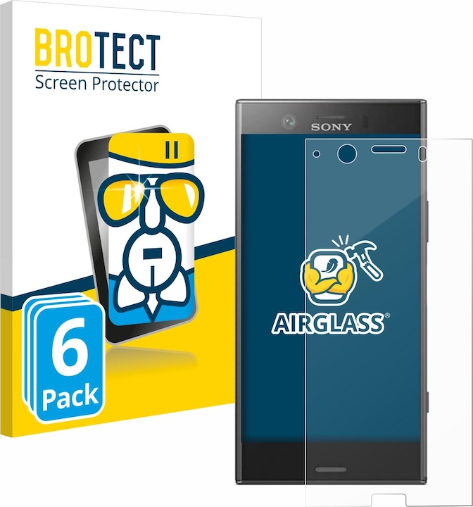 Produktbild BROTECT AirGlass Panzerglasfolie (6 Stück, Sony Xperia XZ1 Compact)