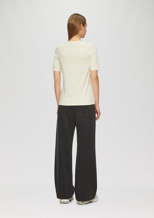 Actual product image S.Oliver T-Shirt Elastisches T-Shirt mit Frontprint im Slim Fit (38)