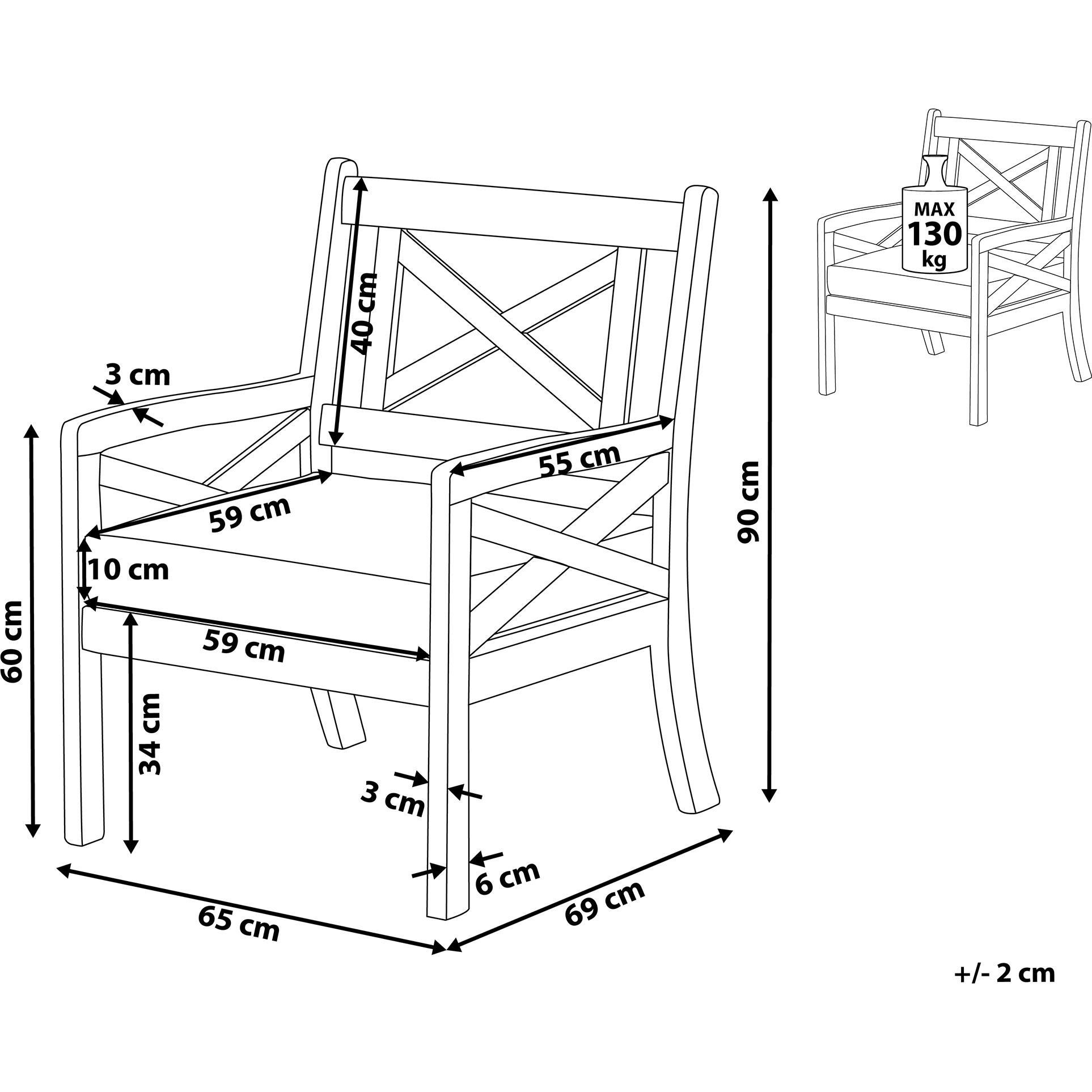 Thumbnail - Beliani, Gartenstühle, Baltic