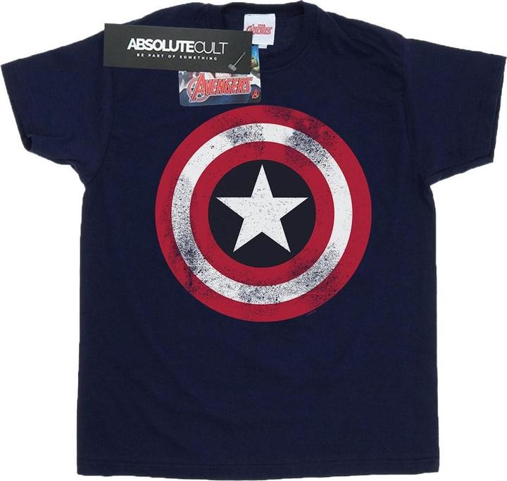 Produktbild Captain America Distressed Schild TShirt (XL)