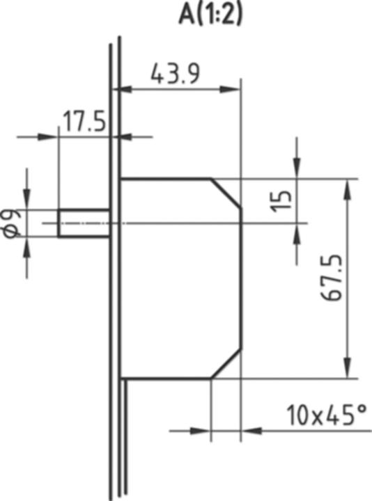 Actual product image Glutz Treplane 1838 Combi multi-point lock