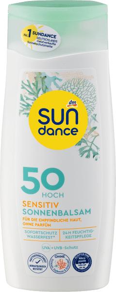 dm Sundance Sensitiv Sonnenbalsam (Sonnenmilch, SPF 50, 200 ml)