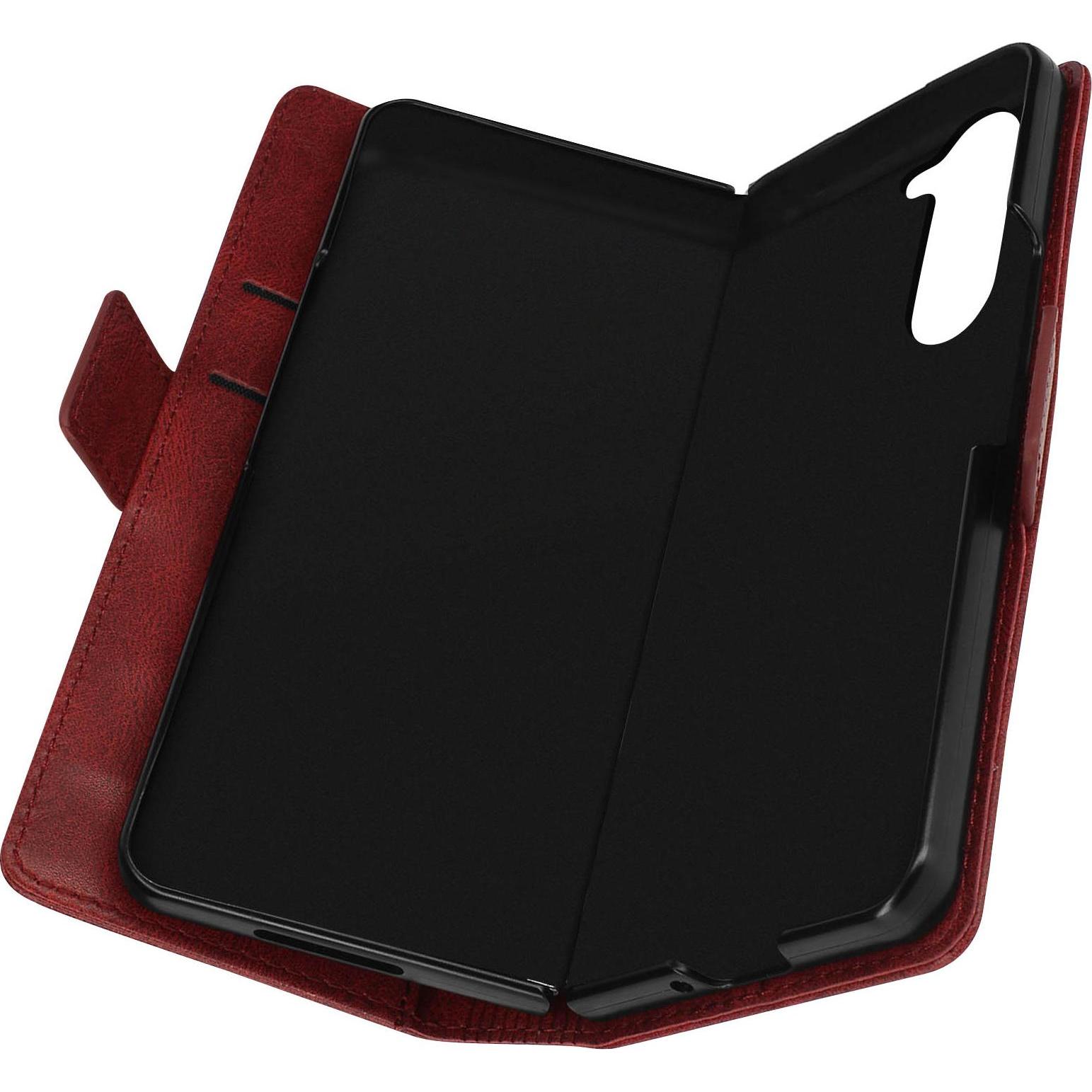 Avizar Vintage, RFID-Blocker Series (Samsung Galaxy Z Fold5), Smartphone Hülle, Rot