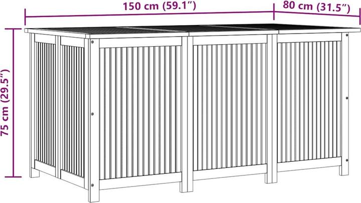 Actual product image vidaXL Gartenbox