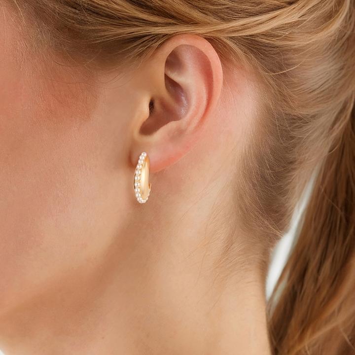 Actual product image Yokoamii Ladies hoop earrings metal alloy - 36428 (Metal alloy)