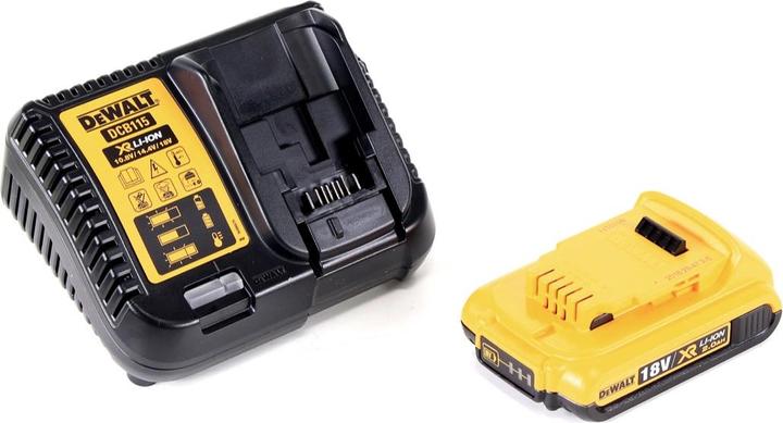 Actual product image DeWalt DCW 604 D1 Battery combi-moulder 18V 55 mm + 1x battery 2.0 Ah + 1x quick charger in TSTAK
