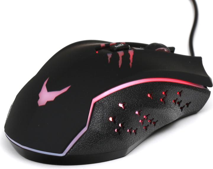 Actual product image Varr Gaming USB Mouse, Adjustable DPI (1200, 1800, 2400 or ), 6 Button with Scroll Wheel, LED 9 (Cable)