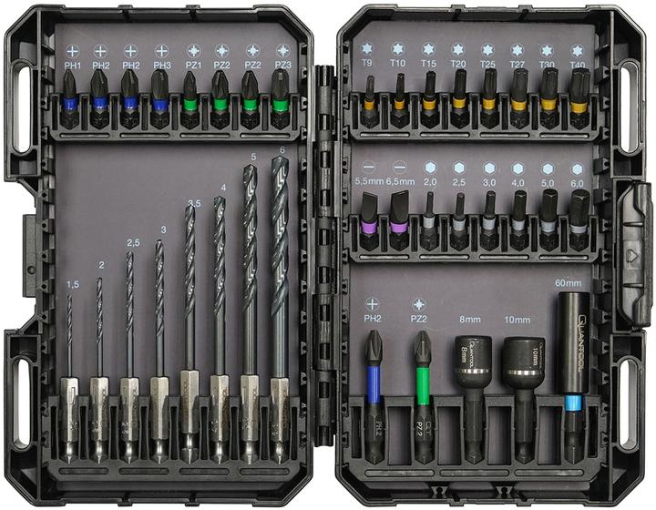 Mannesmann Q25237 Bit-Set (Kreuz Pozidriv PZ, Innensechskant)