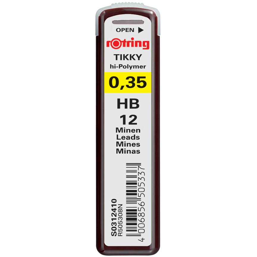 Rotring, Mine per matite, Tikky (12 pz., 0.35 mm, HB)