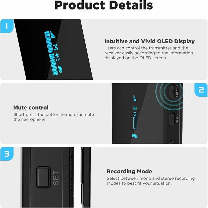 Produktbild Boya BY-XM6-S1 Kabelloses Mikrofonsystem