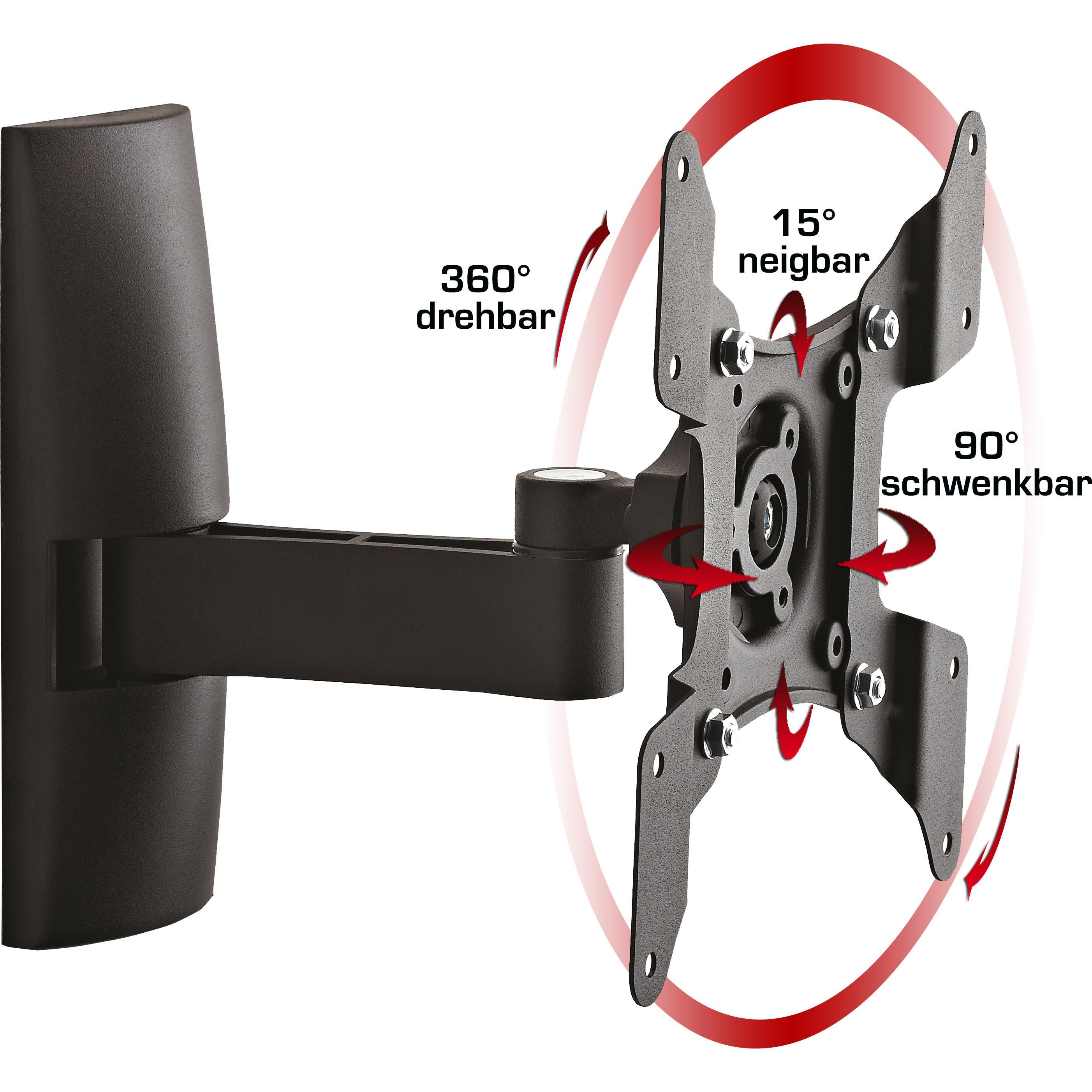 VCM Morgenthaler TS 2 TV-Wandhalterung 38,1 cm (15" 94,0 cm (37" Neigbar+Sch (Wand, 37", 15 kg), TV Wandhalterung, Schwa...
