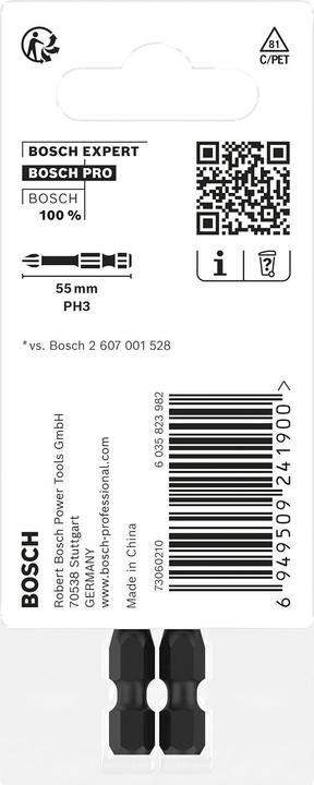 Actual product image Bosch Professional Zubehör PRO Phillips Impact Bit (PH3)