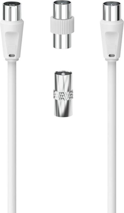Image du produit Hama Antenne-Connection Set Antennecable 5m 2 Coax Adapter (Câble d'antenne)