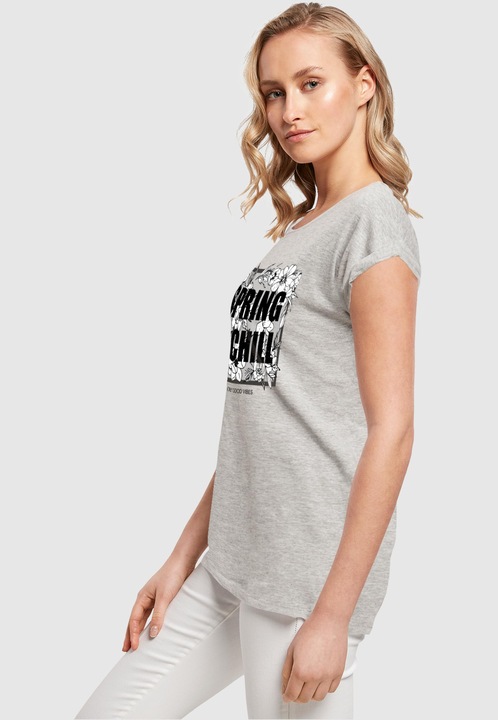 Produktbild Merchcode Ladies Spring And Chill Extended Shoulder Tee - 113645 (S)