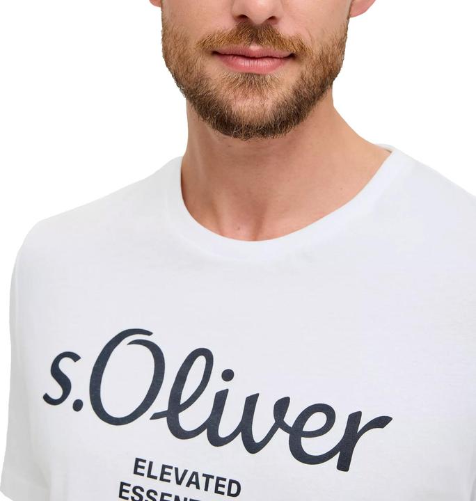 Actual product image S.Oliver T-Shirt Casual Bequem sitzend Logo T-Shirt (M)