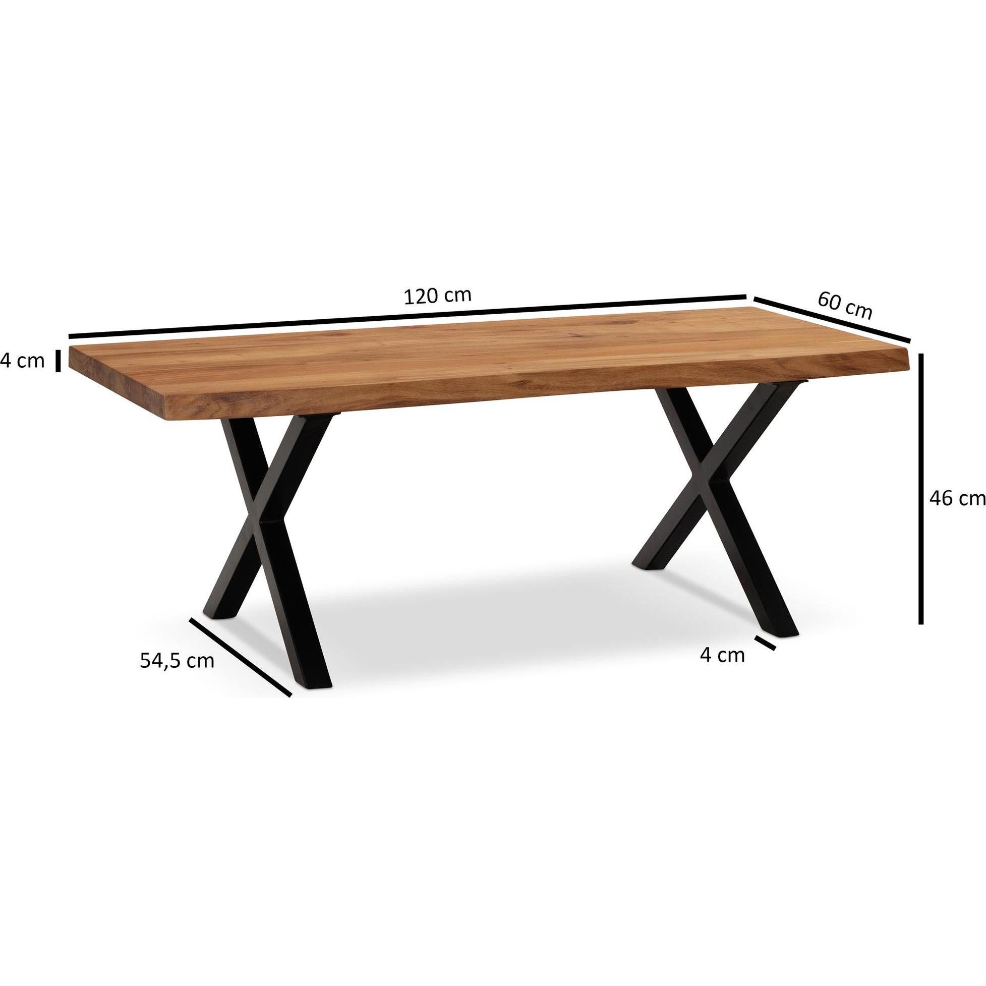 Thumbnail - Wohnling, Couchtisch + Beistelltisch, Sophia (120 x 60 x 46 cm)