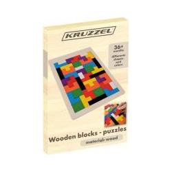 Kruzzel Układanka drewniana- puzzle (22667)