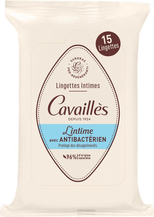 Actual product image Roge Cavailles Intimate Anti Bacteria Wipes 15 pcs (140 ml)