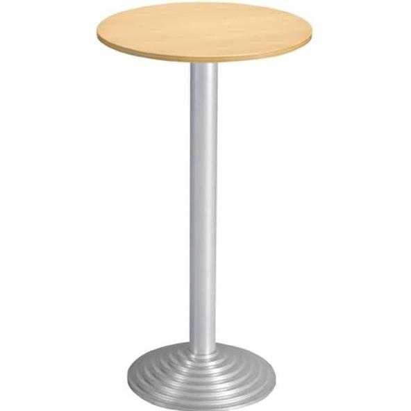 Bisley, Schreibtisch, tehtisch rund 1 Platte Stahlsäule D 80 mm Aluminium-Gussfuss D 450 mm