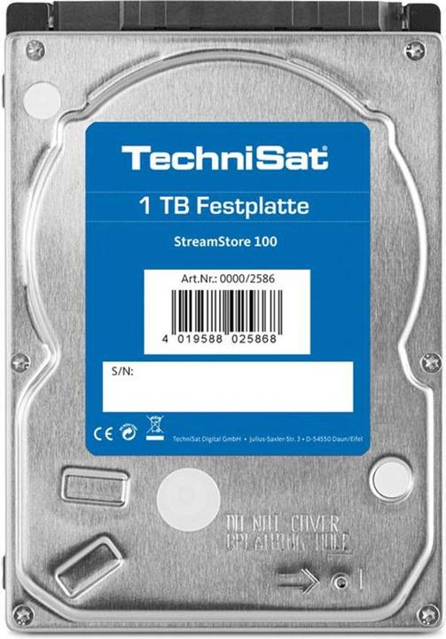 Produktbild TechniSat Streamstore 100 (1 TB, 2.5")