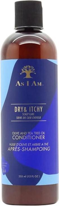 Actual product image As I Am DRY & ITCHY SCALP CARE olive & tea tree oil conditioner 355ml (355 ml)