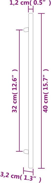 Produktbild vidaXL Möbelgriff