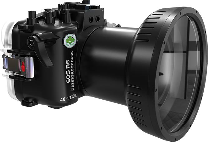 Seafrogs Etui étanche pour appareil photo EOS-R6 (FL100 port plat) (Boîtier sous-marin)