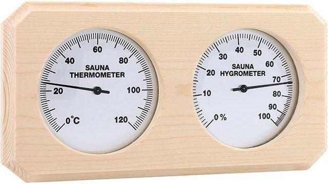 Actual product image Flammifera Sauna Thermometer With Hygrometer