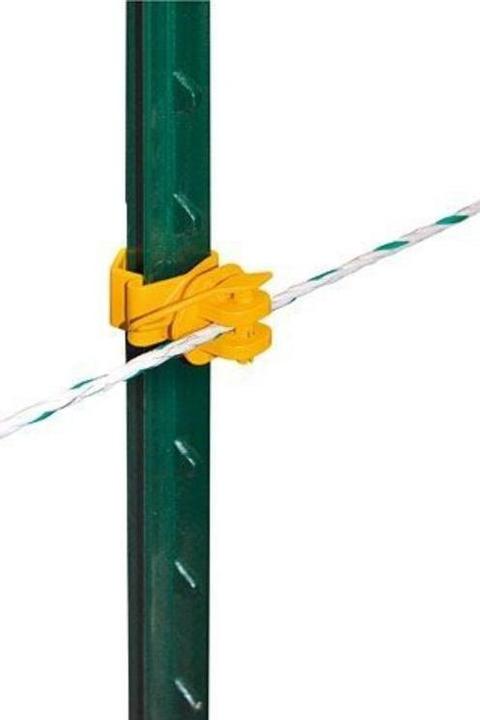 Produktbild Corral T-Post pinlock insulator, yellow, 25 pcs