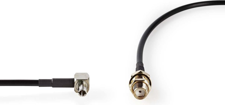 Produktbild Nedis Antennenkabel | SMA-Buchse | TS9 | Vergoldet | 50 Ohm | Einzeln geschirmt | 0.20 m | Rund | PV (50 dB, Antennenkabel)