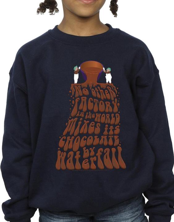 Produktbild Willy Wonka & the Chocolate Factory Chocolate Waterfall Sweatshirt Mädchen (128)
