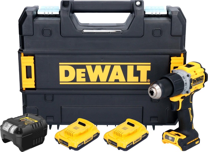 Actual product image DeWalt DCD 805 D2T Akku Schlagbohrschrauber 18 V 90 Nm Brushless + 2x Akku 2,0 Ah + Ladegerät + (Rechargeable battery operated)