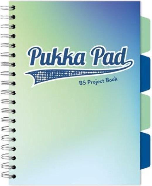 Pukka Projektbuch Seafoam B5/100K Marine Grid (3 Stück) (B5, Harter Einband)