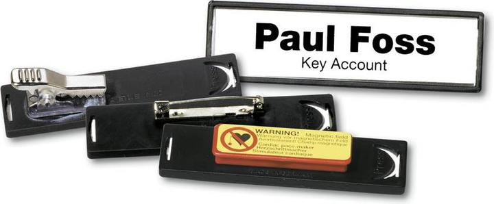 Actual product image Durable Name badges Clip-Card