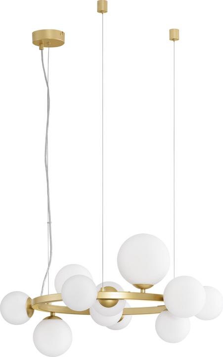 Productafbeelding Nova Luce ODILLIA hanglamp G9 11-voudig goud 65x52,8x120cm dimbaar 9028856 (G9)