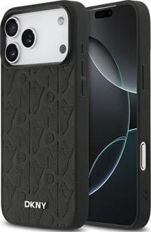 Produktbild DKNY PU Leather Grid Pattern Magsafe Case for iPhone 17 Pro Max Black (Apple iPhone 17 Pro Max)