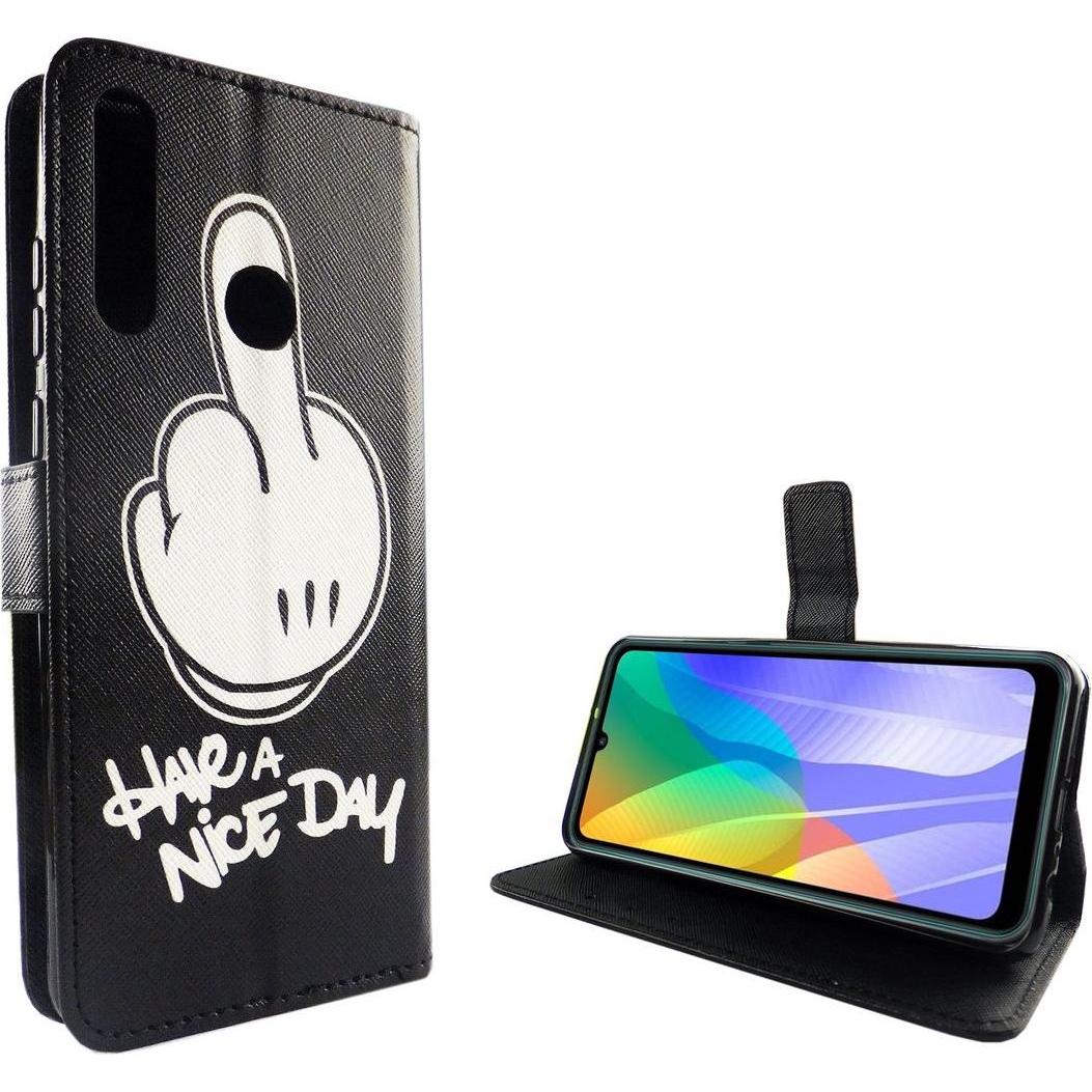 König Design Hülle Handy Schutz für Huawei Y6p Case Cover Tasche Wallet Etui Handyhülle Neu (Huawei Y6p), Smartphone Hül...