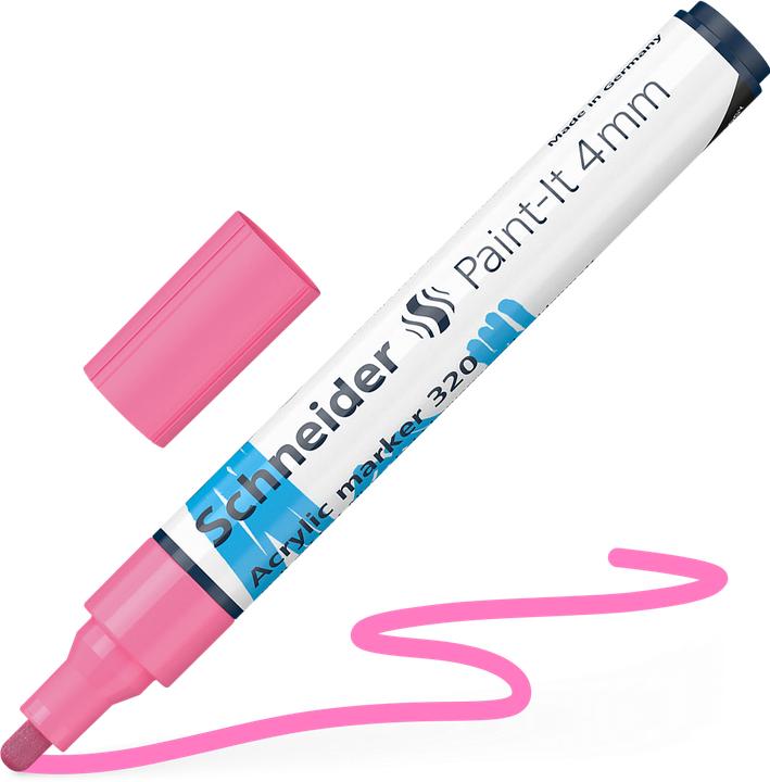 Produktbild Schneider Acrylmarker Paint-It 320 4mm pink (Pink, 4 mm, 1 x)