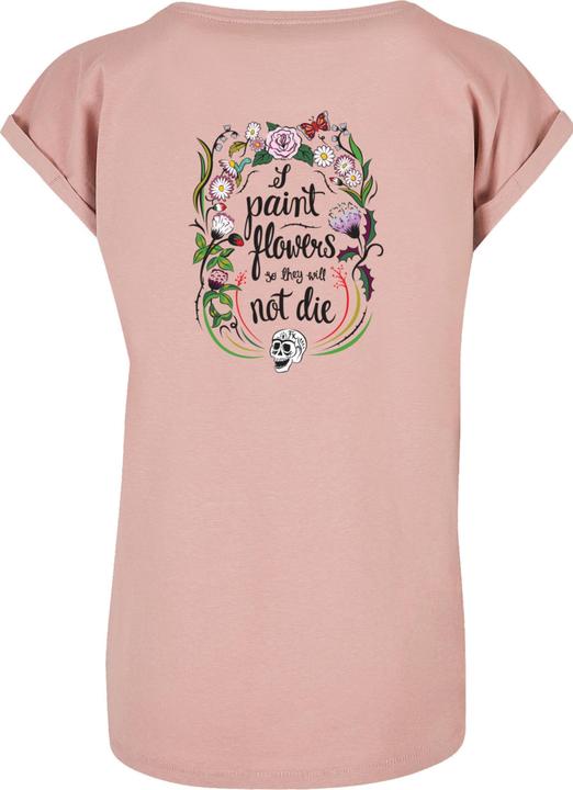 Produktbild Merchcode Ladies Frida Kahlo - Skeleton Extended Shoulder Tee - 116121 (L)