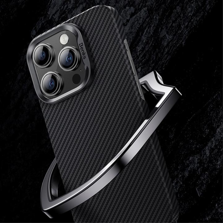 Produktbild Benks iPhone 15 Kevlar Aramid Fiber 600D Carbon MagSafe Schutzhülle (Apple iPhone 15)