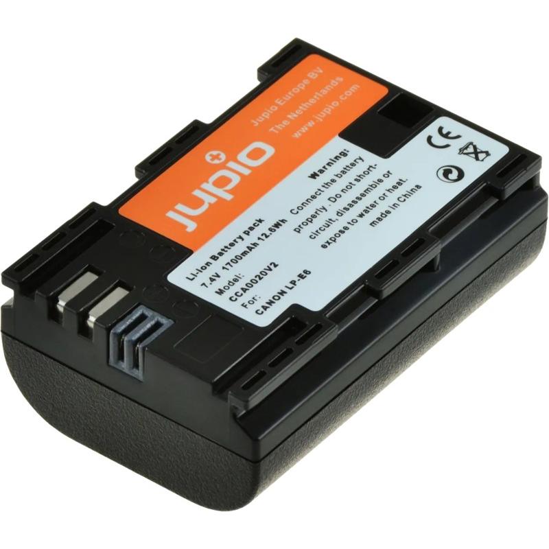 Jupio LP-E6 (CCA0020V2) (Batteria della fotocamera), Alimentatore fotocamera, Nero