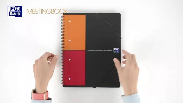 Actual product image Oxford Meetingbook (A4, Checked, Soft cover)