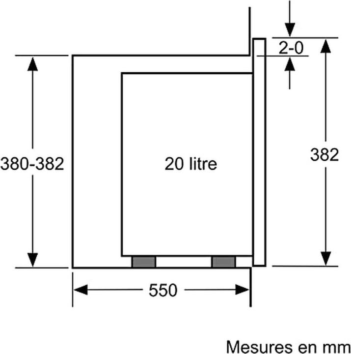 Produktbild Bosch Hausgeräte Einbau-Mikrowelle BEL524MS0, Serie 6, 38 cm, 800 W, 8 Programme