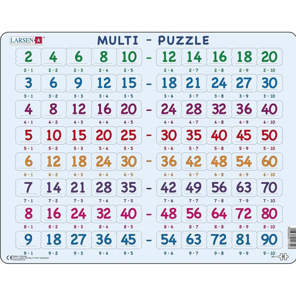 Larsen Mehrfach-Puzzle (80 Teile)