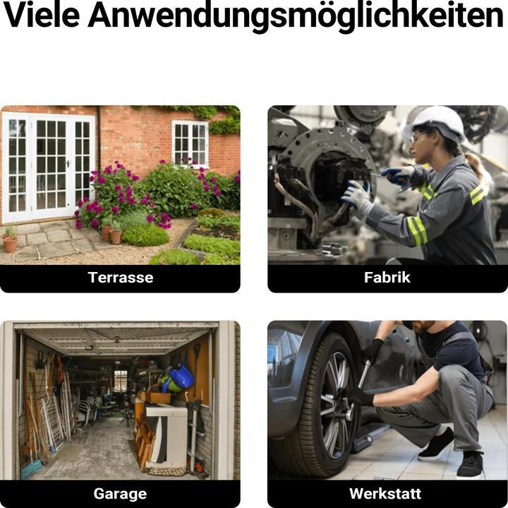 Produktbild Wiltec XPOtool Rollhocker höhenverstellbar 40,5-53,5cm Drehhocker bis 150kg Hocker