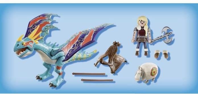 Actual product image Playmobil Dragon Racing: Astrid and Sturmpfeil (70728, Playmobil Dragons)