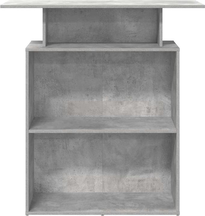 Actual product image vidaXL Reception counter concrete grey 100x40x104 cm wood-based reception counter