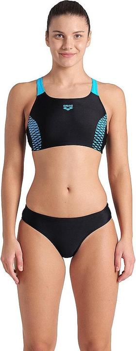 Arena WOMEN "S OPENINGS BIKINI, BLACK-TURQUOISE Taille : 36 (36)