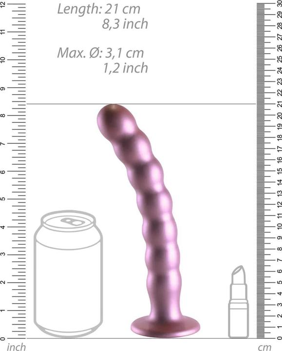 Produktbild Ouch! Beaded Silicone G-Spot Dildo - 8" / 20,5 cm