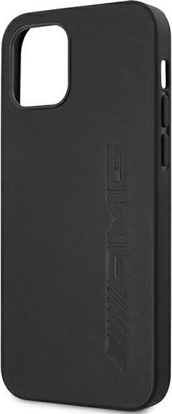 Produktbild Mercedes AMG AMHCP12LDOLBK iPhone 12 Pro Max 6,7" czarny/black hardcase Leather Hot Stamped (Apple iPhone 12 Pro Max)